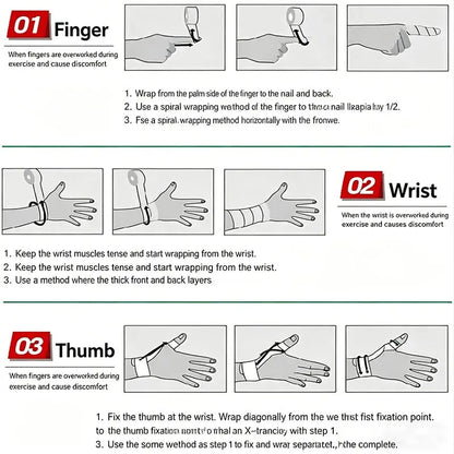 Self-Adhesive Elastic Bandage for Athletic Support in Outdoor Sports, Breathable and Non-Sticky Design for Ankle Stability and Injury Prevention