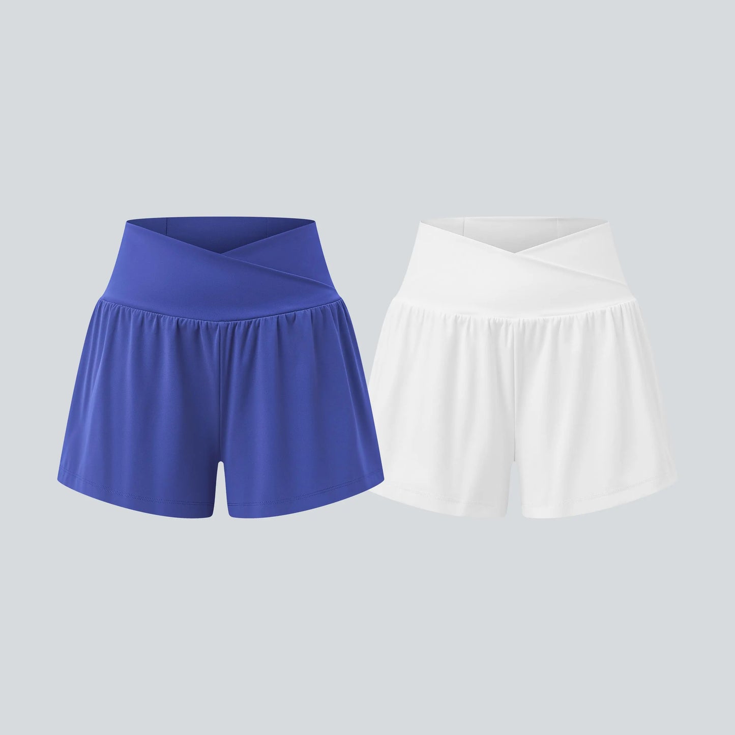 Halara 2-Piece Softlyzero Airy High-Waisted 2-in-1 Cool Touch Yoga Shorts with Pockets, 3-Inch Length