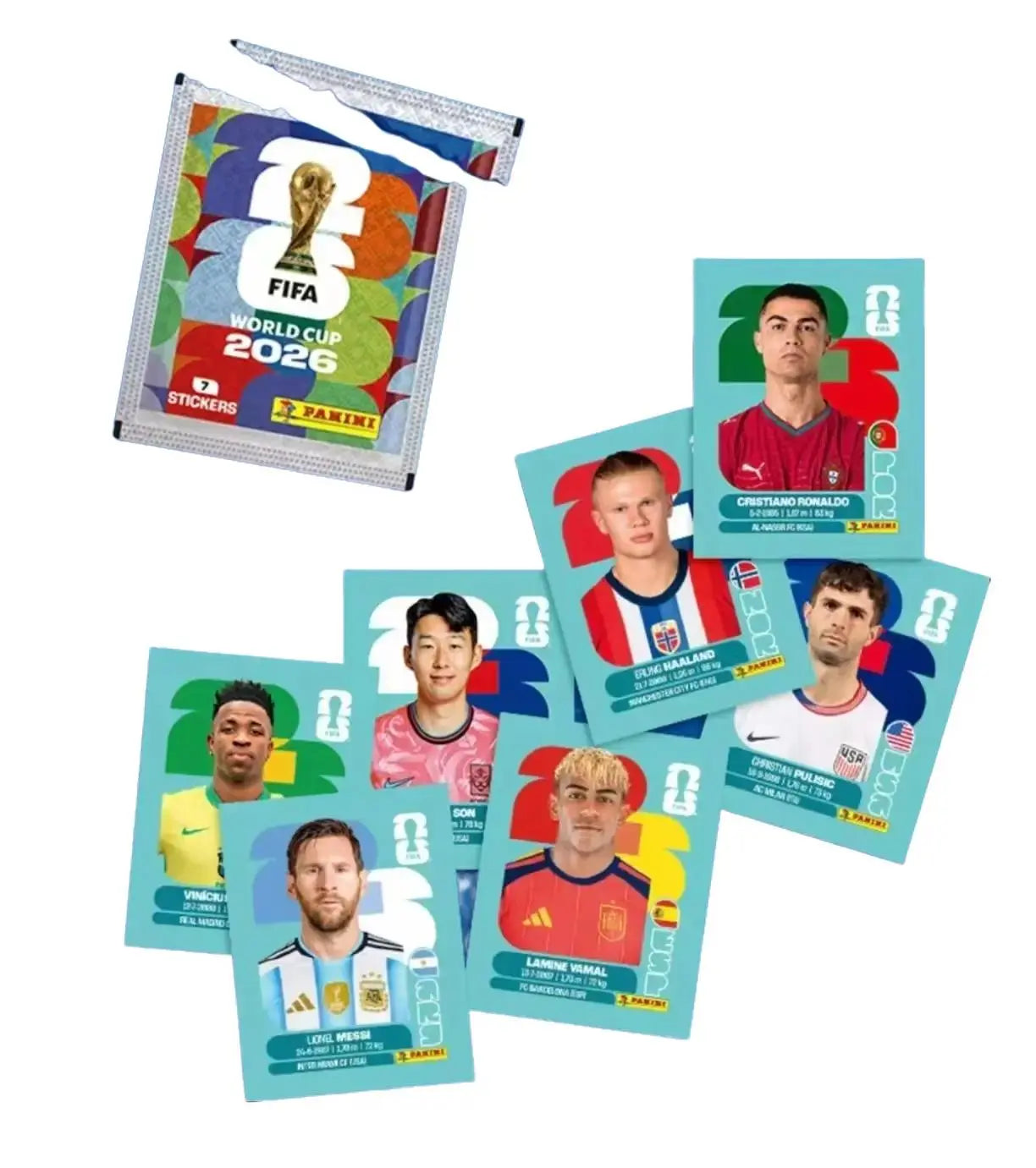 Panini FIFA World Cup 2026 Sticker Collection: 50-Pack Box with 350 Stickers - International Edition