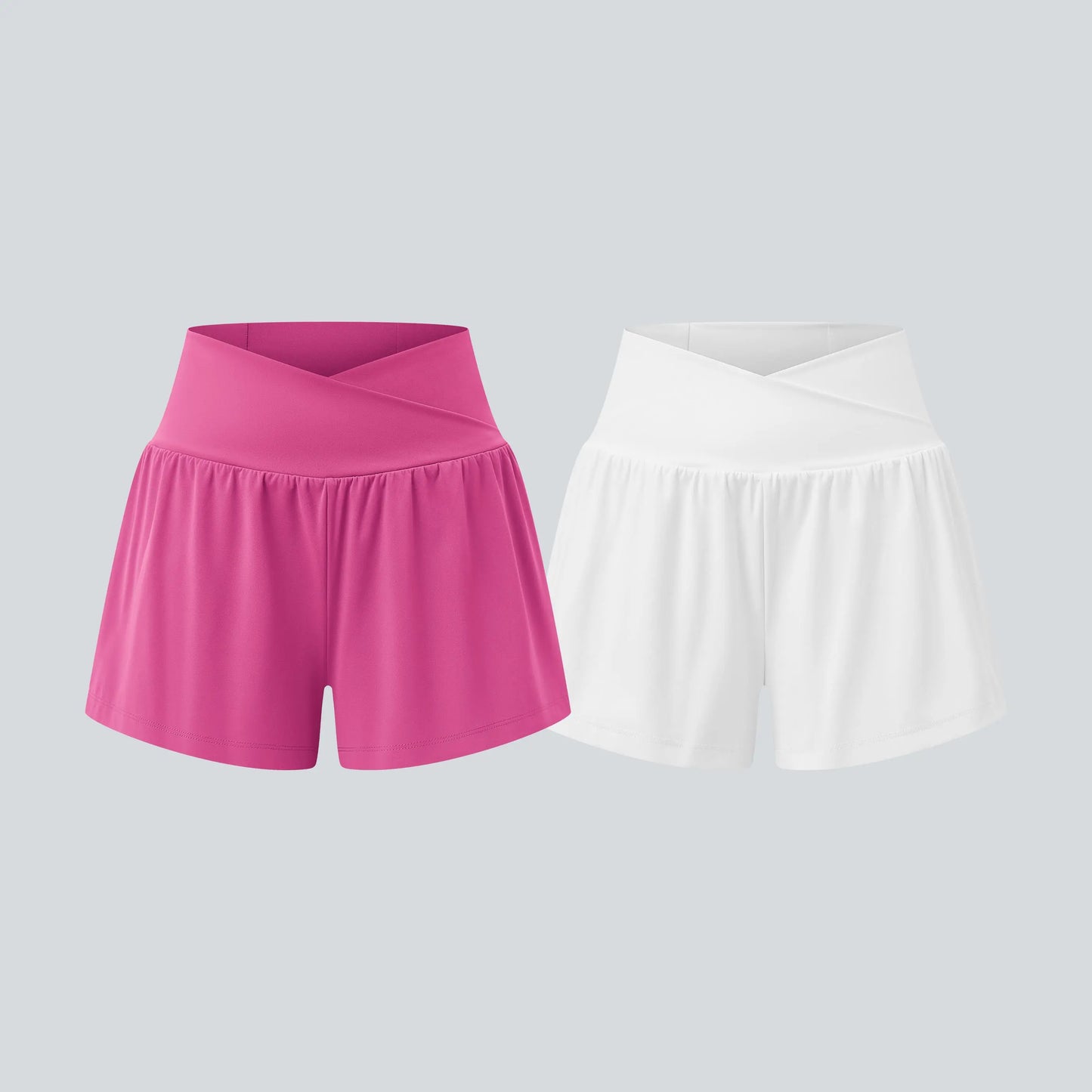Halara 2-Piece Softlyzero Airy High-Waisted 2-in-1 Cool Touch Yoga Shorts with Pockets, 3-Inch Length