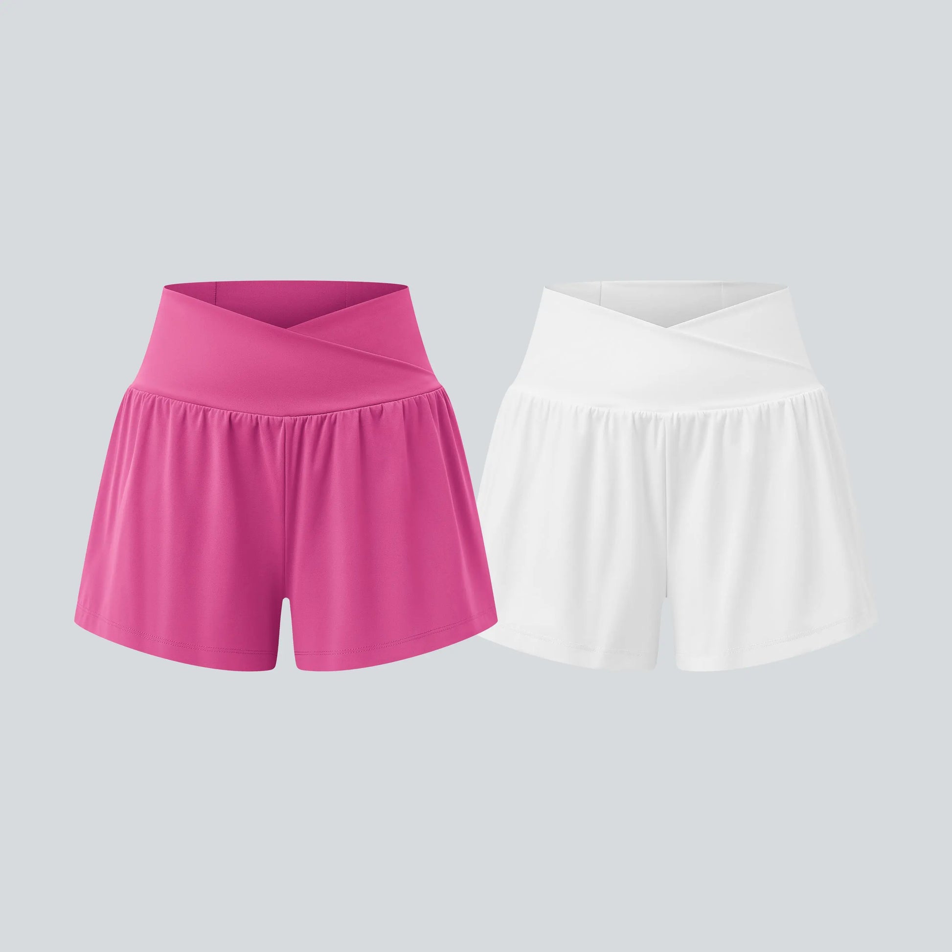 Halara 2-Piece Softlyzero Airy High-Waisted 2-in-1 Cool Touch Yoga Shorts with Pockets, 3-Inch Length