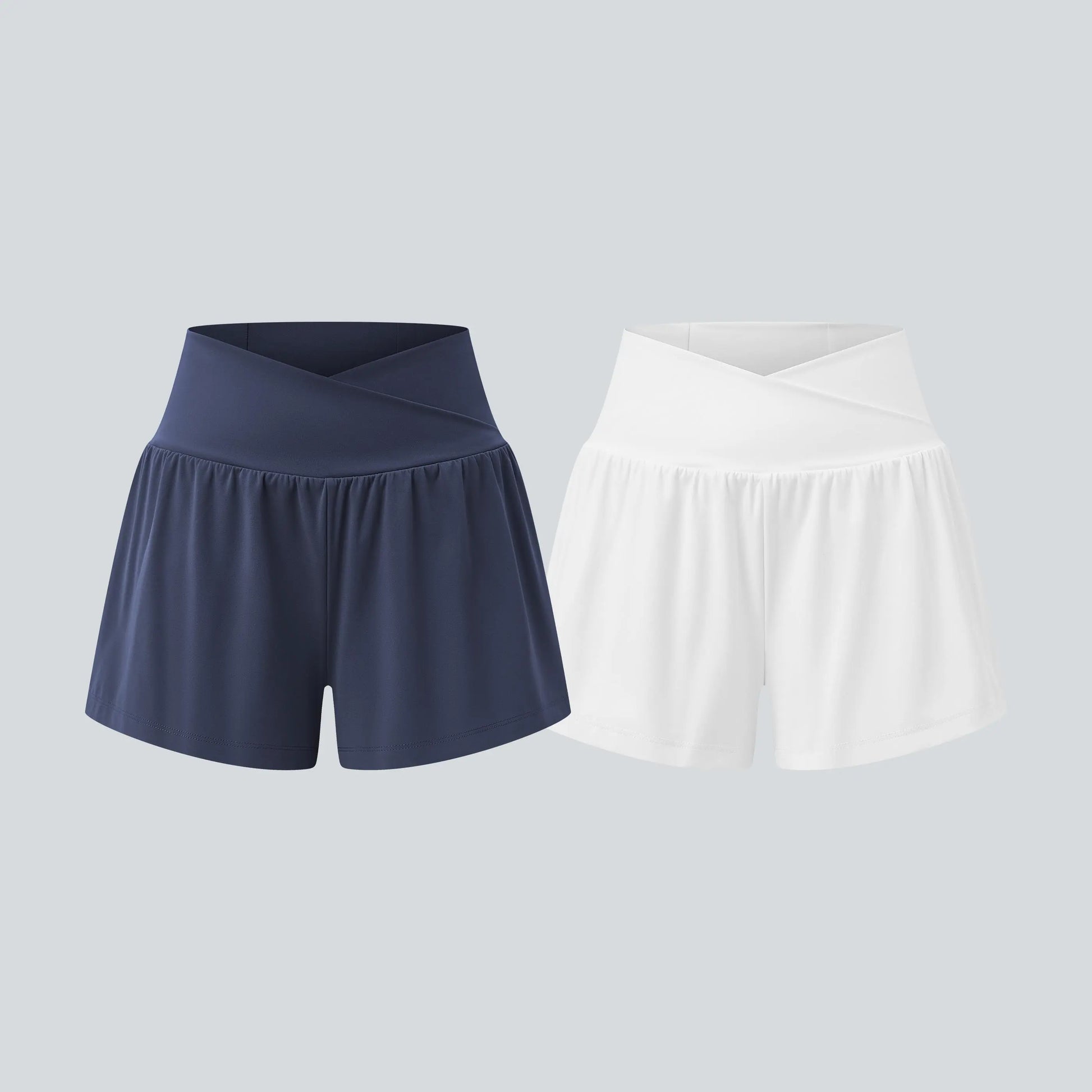 Halara 2-Piece Softlyzero Airy High-Waisted 2-in-1 Cool Touch Yoga Shorts with Pockets, 3-Inch Length