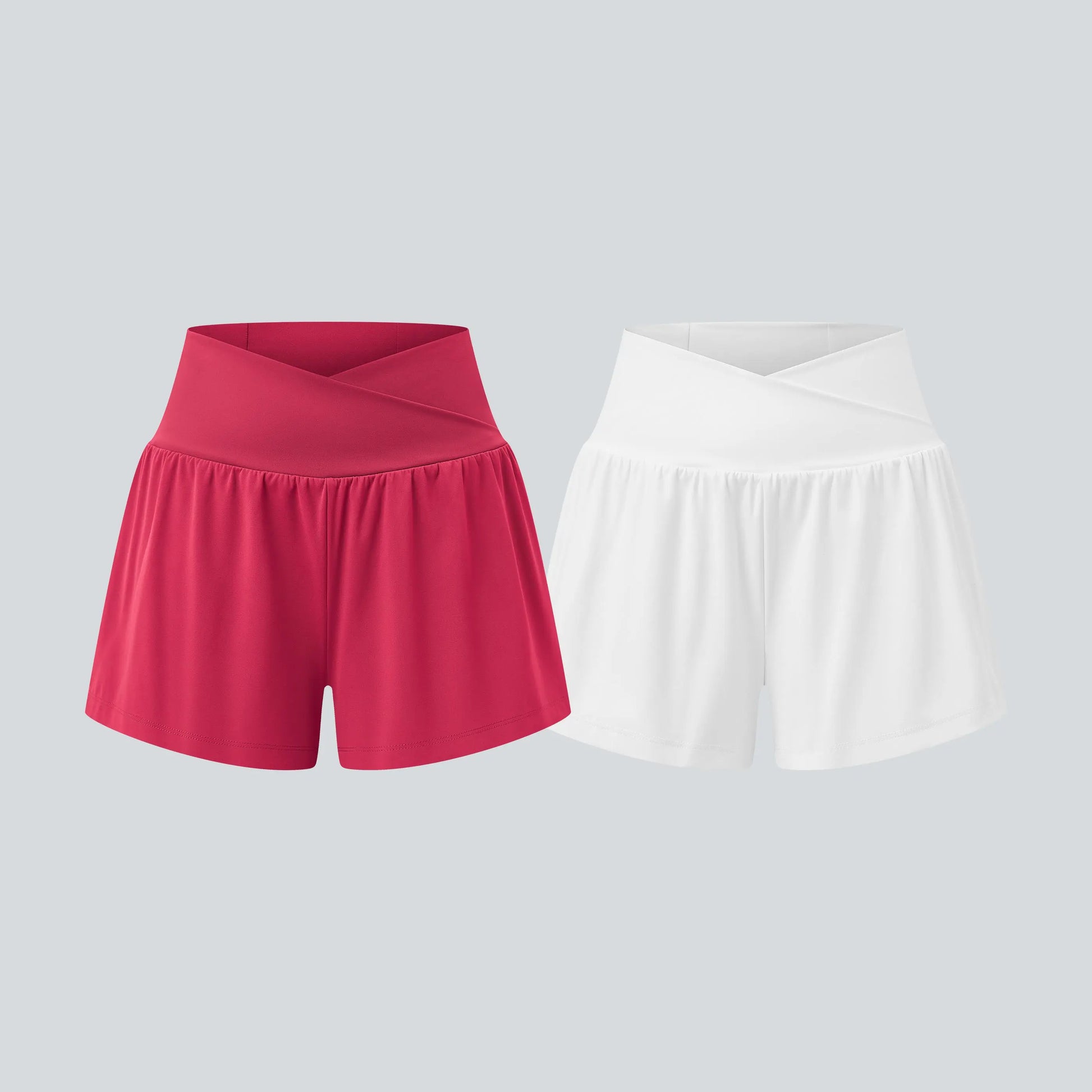 Halara 2-Piece Softlyzero Airy High-Waisted 2-in-1 Cool Touch Yoga Shorts with Pockets, 3-Inch Length