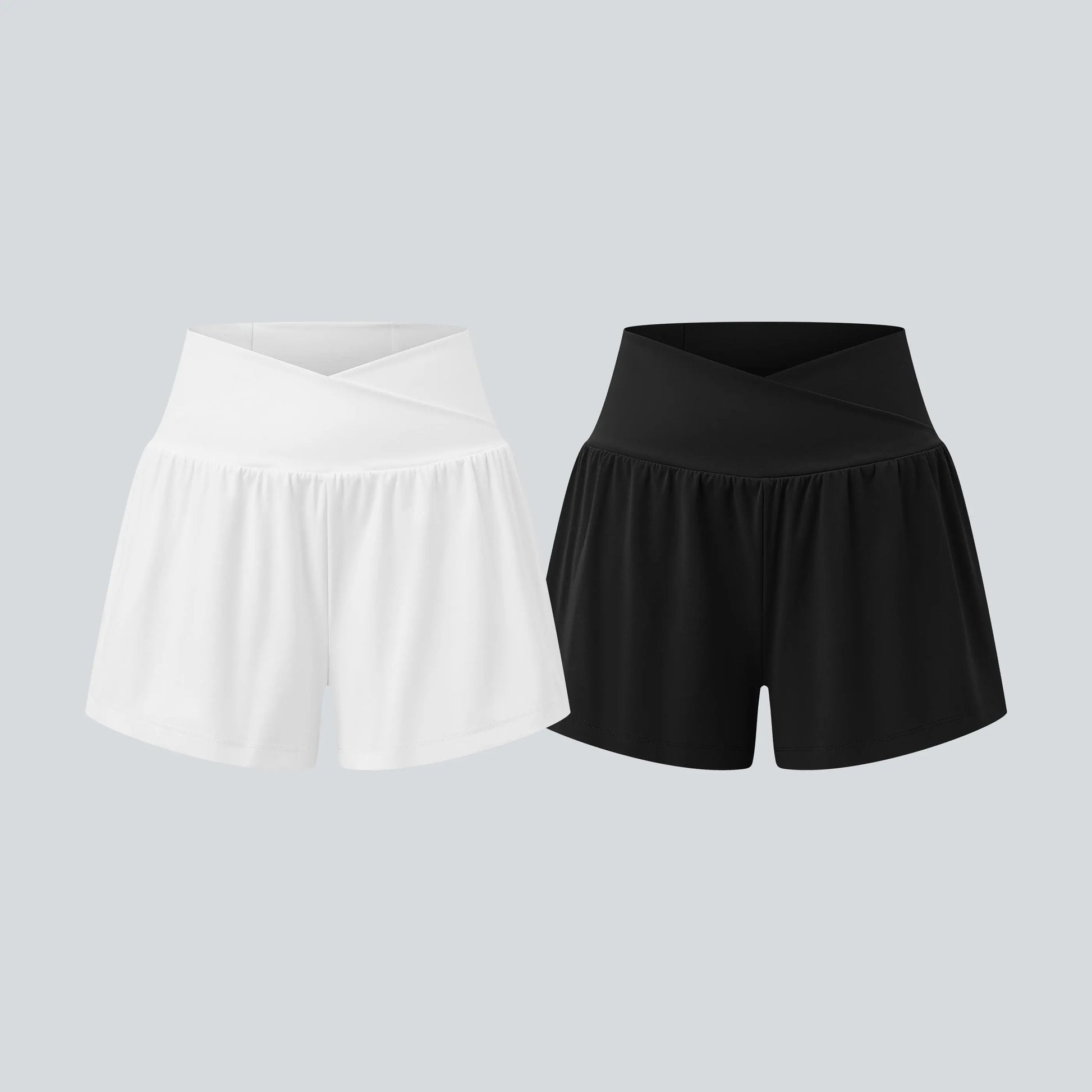 Halara 2-Piece Softlyzero Airy High-Waisted 2-in-1 Cool Touch Yoga Shorts with Pockets, 3-Inch Length