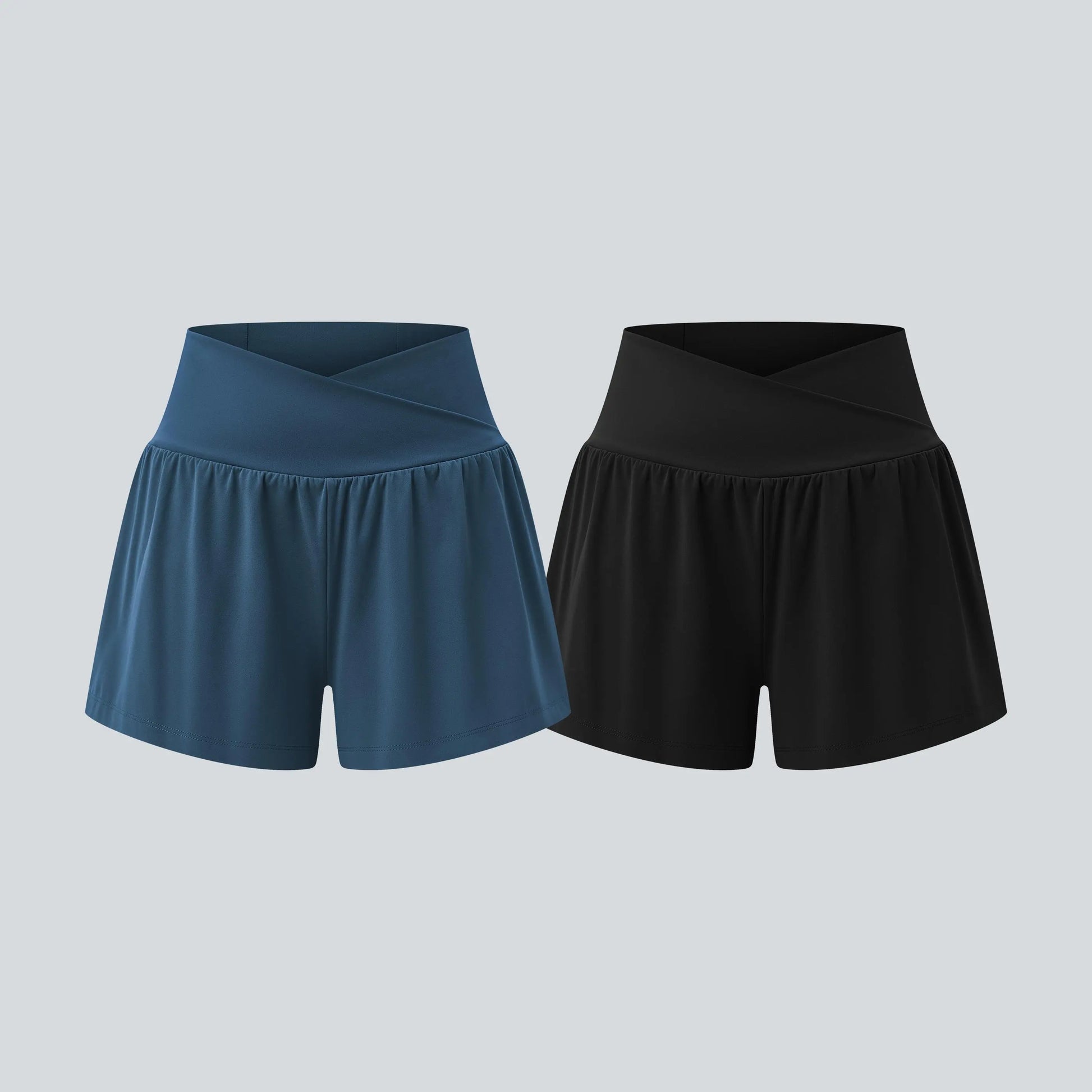 Halara 2-Piece Softlyzero Airy High-Waisted 2-in-1 Cool Touch Yoga Shorts with Pockets, 3-Inch Length