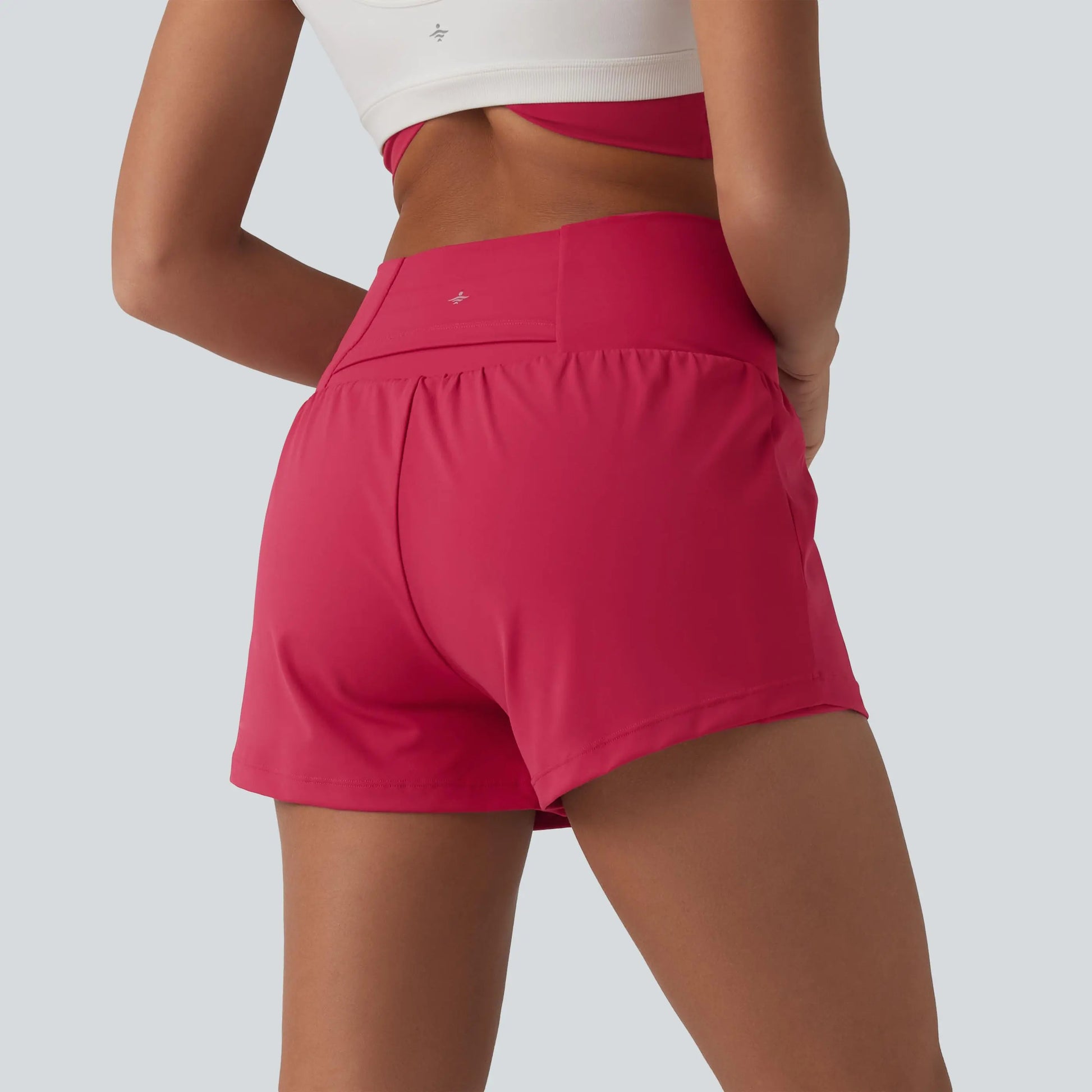 Halara 2-Piece Softlyzero Airy High-Waisted 2-in-1 Cool Touch Yoga Shorts with Pockets, 3-Inch Length