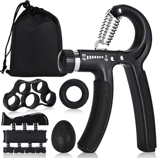 Adjustable Hand Grip Strengthener - 22-132 lbs Resistance Trainer for Forearm Rehabilitation and Strength Training for Athletes, Climbers, and Musicians
