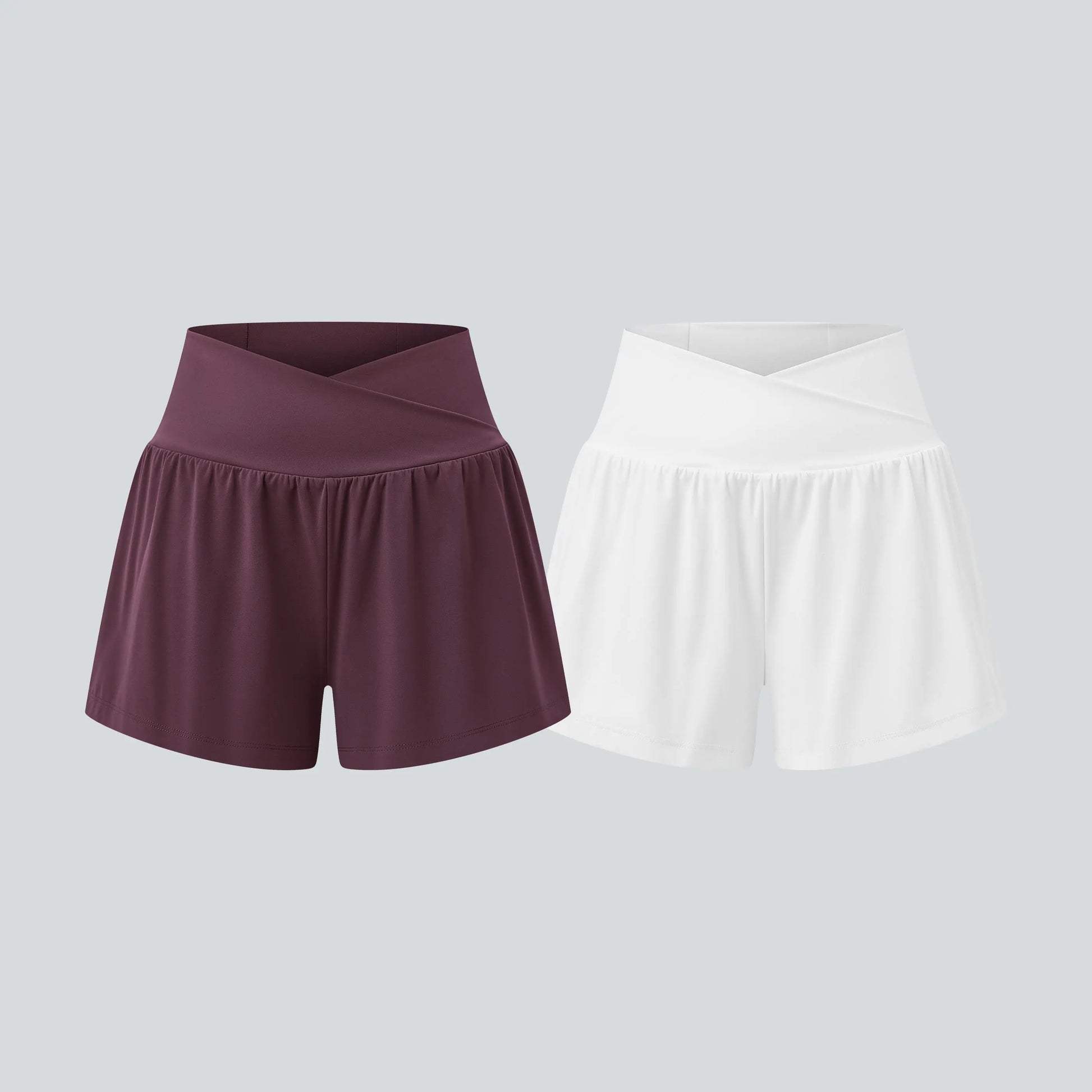 Halara 2-Piece Softlyzero Airy High-Waisted 2-in-1 Cool Touch Yoga Shorts with Pockets, 3-Inch Length