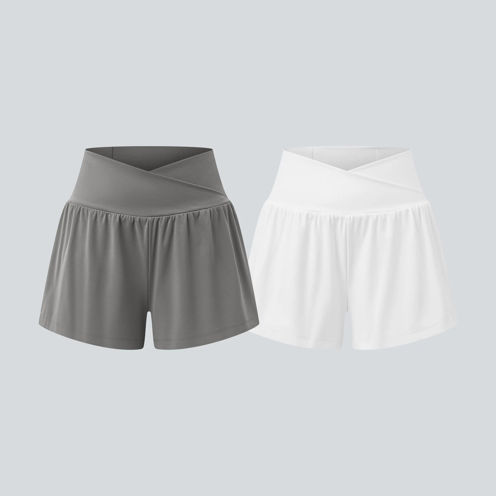 Halara 2-Piece Softlyzero Airy High-Waisted 2-in-1 Cool Touch Yoga Shorts with Pockets, 3-Inch Length