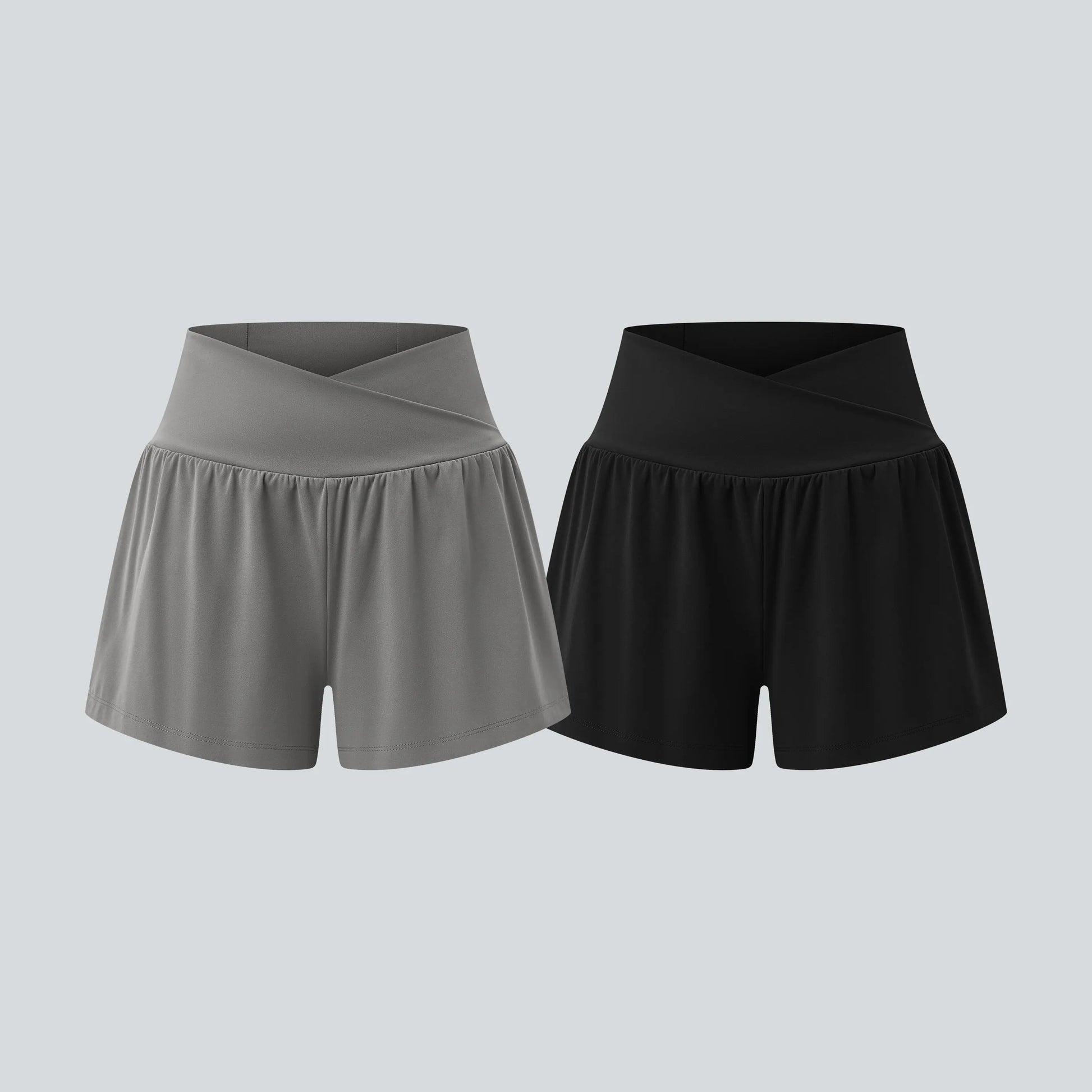 Halara 2-Piece Softlyzero Airy High-Waisted 2-in-1 Cool Touch Yoga Shorts with Pockets, 3-Inch Length