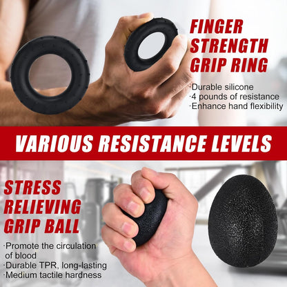 Adjustable Hand Grip Strengthener - 22-132 lbs Resistance Trainer for Forearm Rehabilitation and Strength Training for Athletes, Climbers, and Musicians