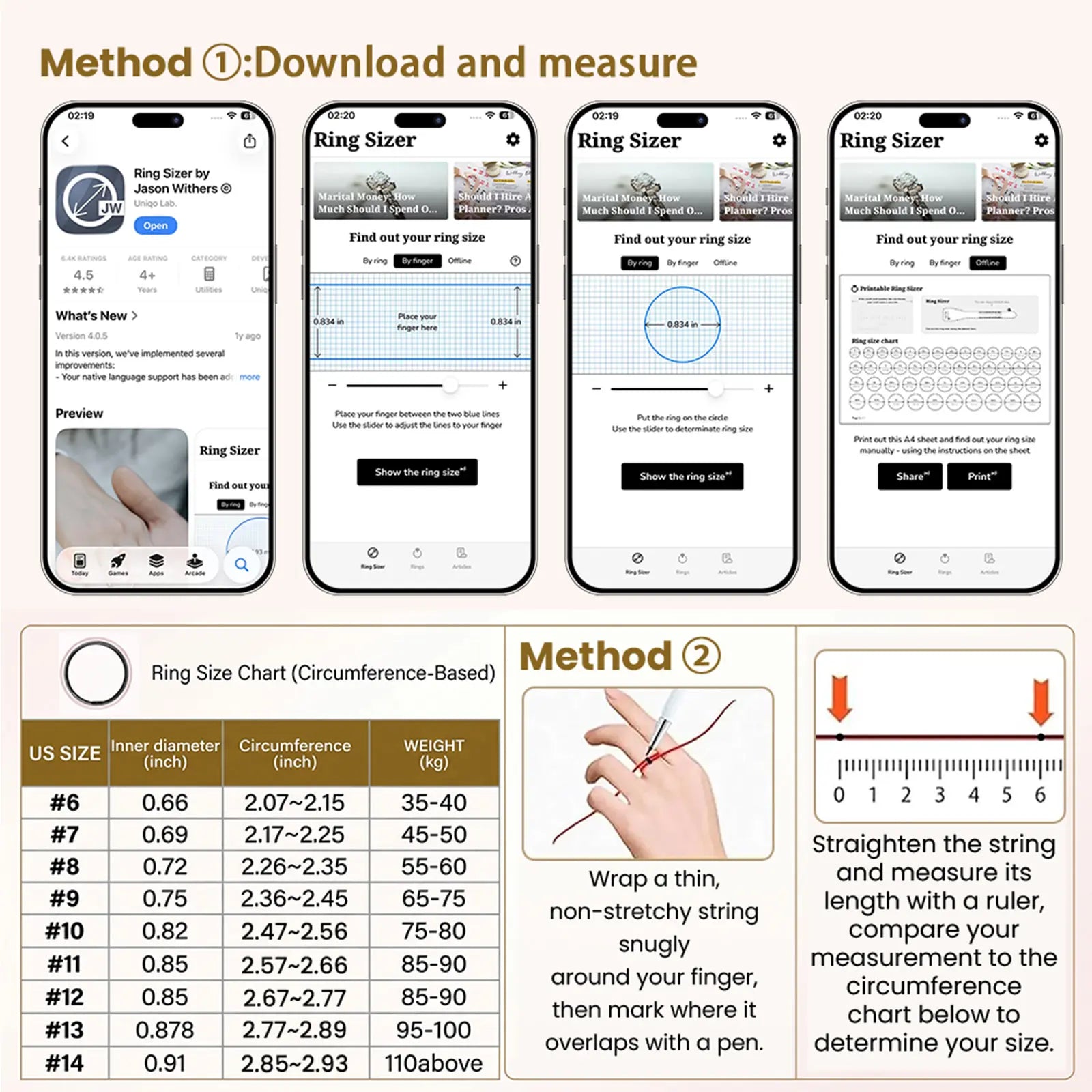 Ceramic Smart Fitness Rings for Men and Women - Waterproof Health Trackers with Heart Rate, Stress, Cycle Monitoring, and Sleep Tracking - IP68 Rated, 5-7 Day Battery Life, Compatible with iOS & Android, Includes Charging Case - Ideal Couple Gift