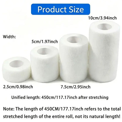 Self-Adhesive Elastic Bandage for Athletic Support in Outdoor Sports, Breathable and Non-Sticky Design for Ankle Stability and Injury Prevention